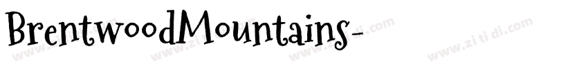 BrentwoodMountains字体转换 BrentwoodMountains字体转换