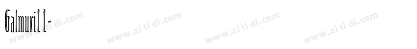 Galmuri11字体转换