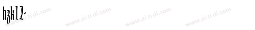 hzk12字体转换