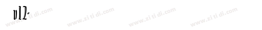 熱情儷金黑v12字体转换