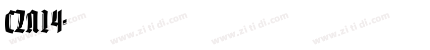 CZN14字体转换