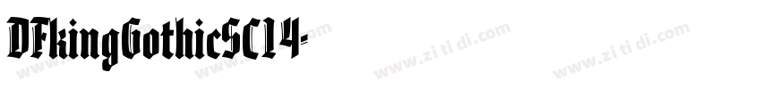 DFkingGothicSC14字体转换