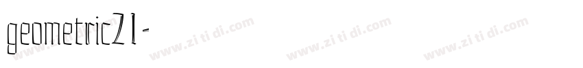 geometric21字体转换