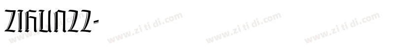 ZIHUN22字体转换