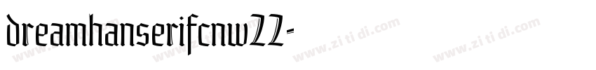 dreamhanserifcnw22字体转换