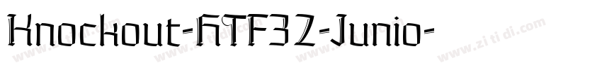 Knockout-HTF32-Junio字体转换
