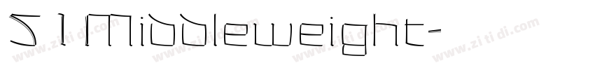 51Middleweight字体转换
