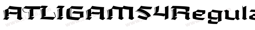 ATLIGAM54Regular字体转换