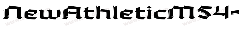 NewAthleticM54字体转换