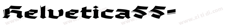 Helvetica55字体转换