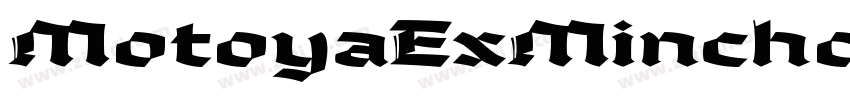 MotoyaExMinchoW55字体转换