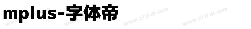 mplus字体转换
