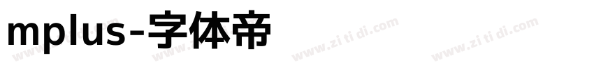 mplus字体转换