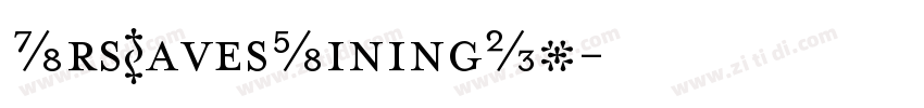 MrsEavesLiningOT字体转换