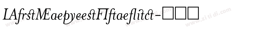 MrsEavesItalic字体转换