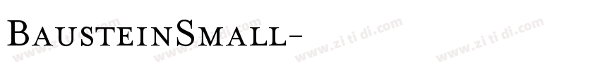 BausteinSmall字体转换