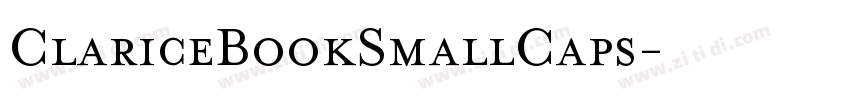 ClariceBookSmallCaps字体转换
