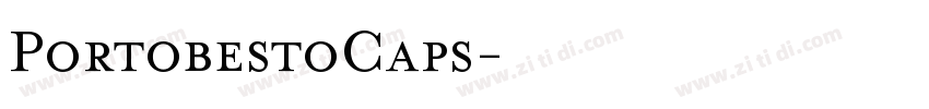 PortobestoCaps字体转换