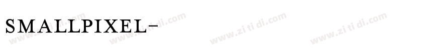 smallpixel字体转换
