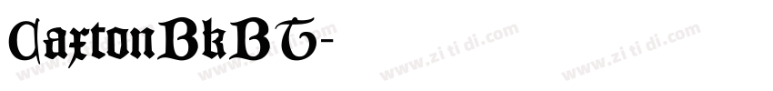 CaxtonBkBT字体转换
