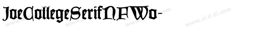 JoeCollegeSerifNFW0字体转换