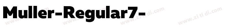 Muller-Regular7字体转换