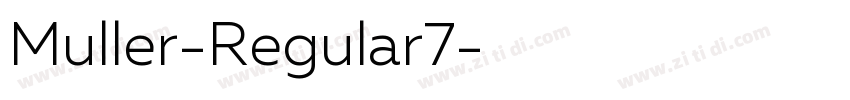 Muller-Regular7字体转换