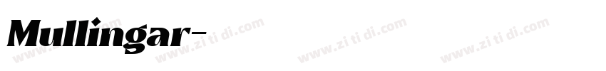 Mullingar字体转换