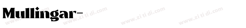 Mullingar字体转换