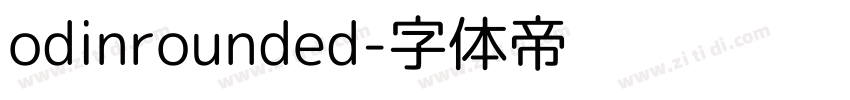 odinrounded字体转换