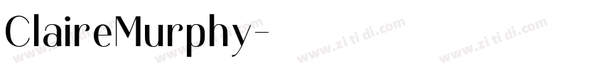 ClaireMurphy字体转换