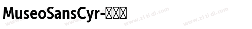 MuseoSansCyr字体转换