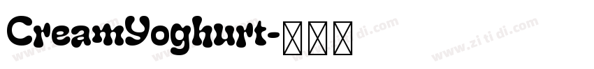 CreamYoghurt字体转换