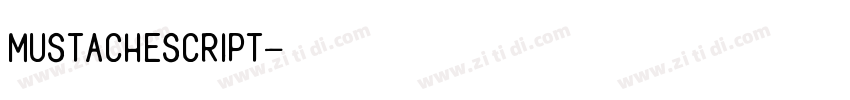 MustacheScript字体转换