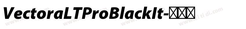 VectoraLTProBlackIt字体转换