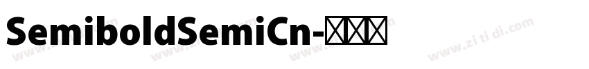 SemiboldSemiCn字体转换