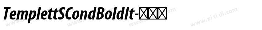 TemplettSCondBoldIt字体转换