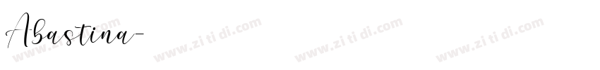 Abastina字体转换