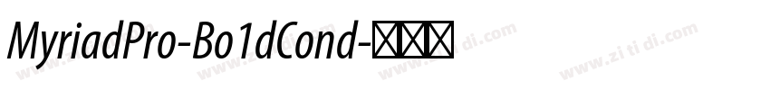 MyriadPro-Bo1dCond字体转换