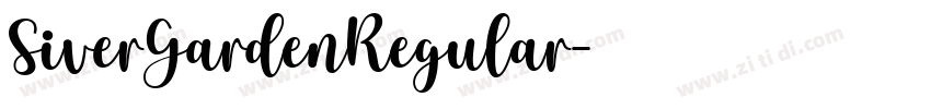 SiverGardenRegular字体转换