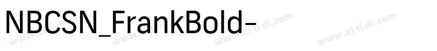 NBCSN_FrankBold字体转换