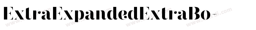 ExtraExpandedExtraBo字体转换