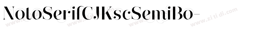NotoSerifCJKscSemiBo字体转换