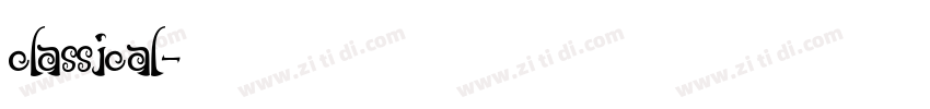 classical字体转换