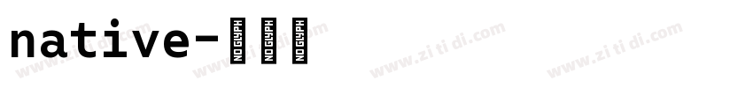 native字体转换