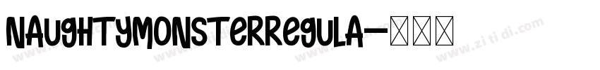NaughtyMonsterRegula字体转换