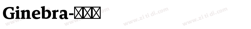 Ginebra字体转换