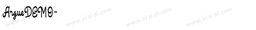 ArgueDEMO字体转换