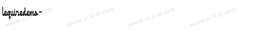 lequiredemo字体转换