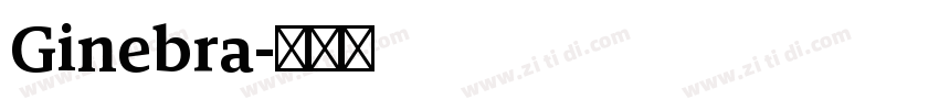 Ginebra字体转换